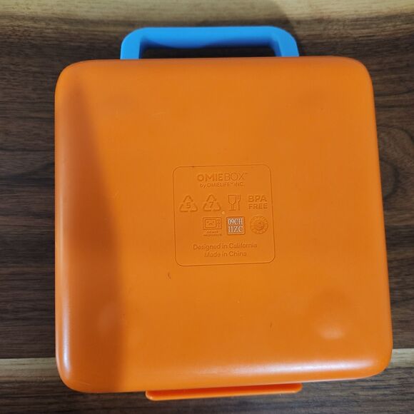 Omie Box Insulated Bento Lunch Box Leakproof Thermos Food Jar Yellow Orange - Picture 2 of 8